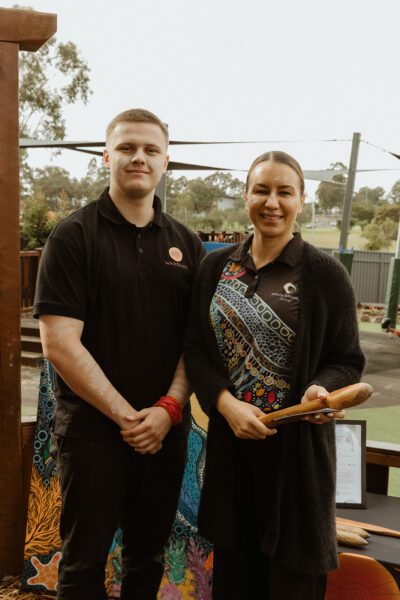 Coby with Affinity Education National Quality Manager, Mel Nour