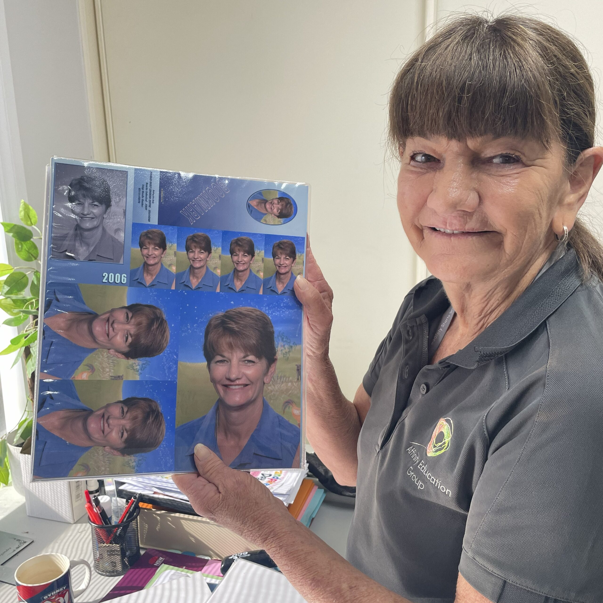 Miss Veronica holding her staff photo from 2006
