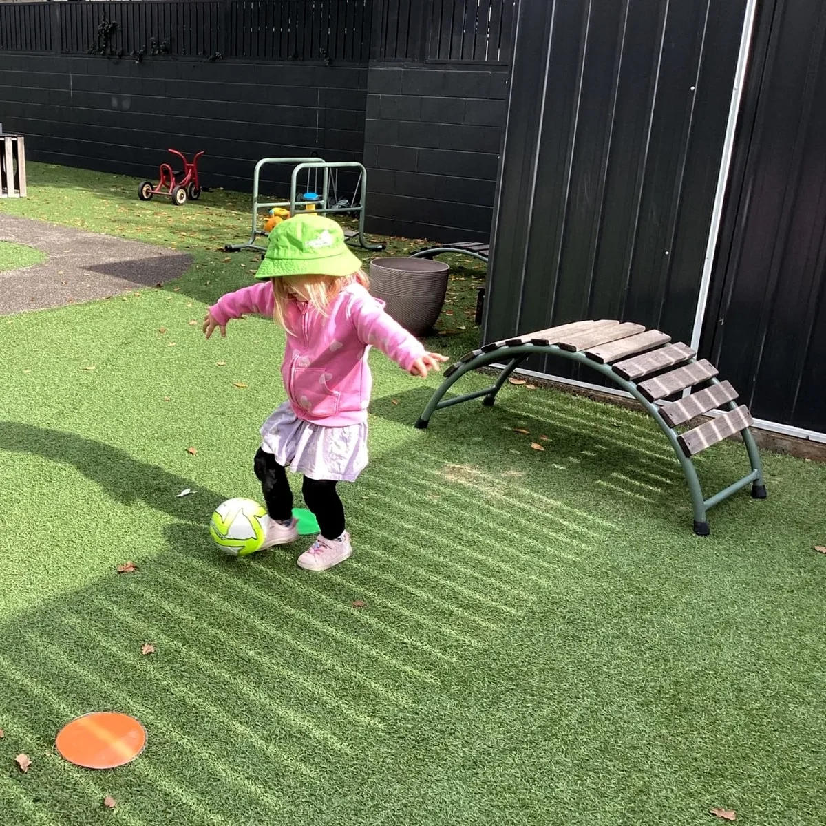 National Simultaneous Storytime soccer activity at Papilio Early Learning Barton